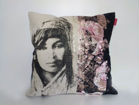 Coussin Amaia Rose Cuivre - collection berbère - sissimorocco
