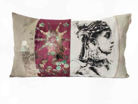 housse coussin berbere rachida bordeaux