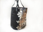 sac seau amaia noir blanc detail dos