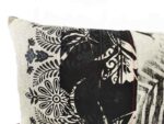 coussin zebre noir et blanc detail