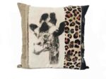 housse coussin girafe leopard carre