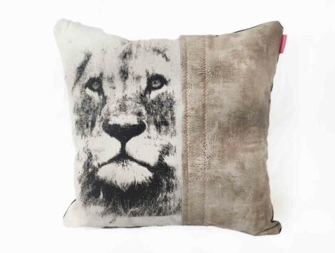 housse de coussin lion